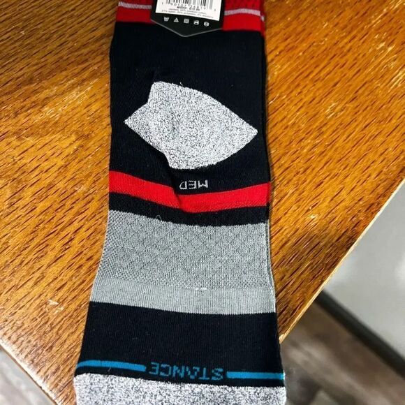 NWT Stance Black & Red Casual NBA Raptors Socks Men 6- 8.5 Women 8 -10.5 #S4 - Picture 5 of 6